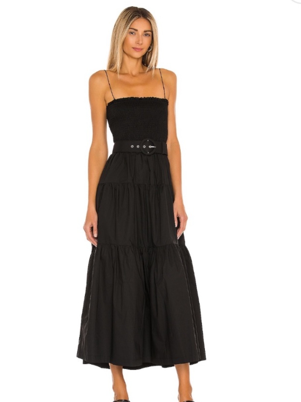 L’academie Noir Midi Dress in black sz small